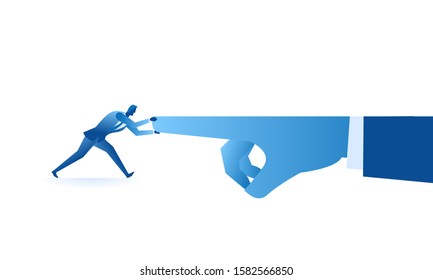 Business work concept illustration about hard work and pressure