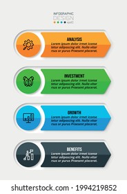Business work flow  infographic template.