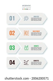 Business work flow  infographic template.