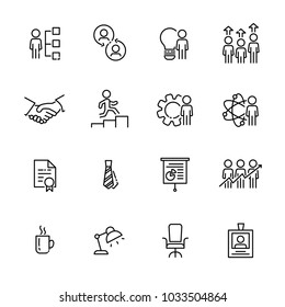 Business work icon set 3, vector eps10.