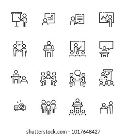 Business Work Icon Set, Vector Eps10.