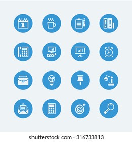 Business Work office icons vector eps10