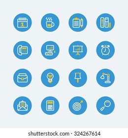Business Work office icons vector eps10