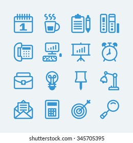 Business Work office icons vector eps10