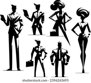 business work office people corporate vector