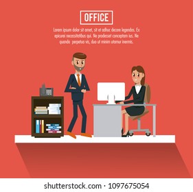Business workers in office