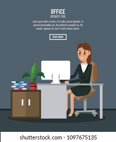 Business workers in office