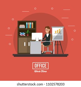 Business workers in office