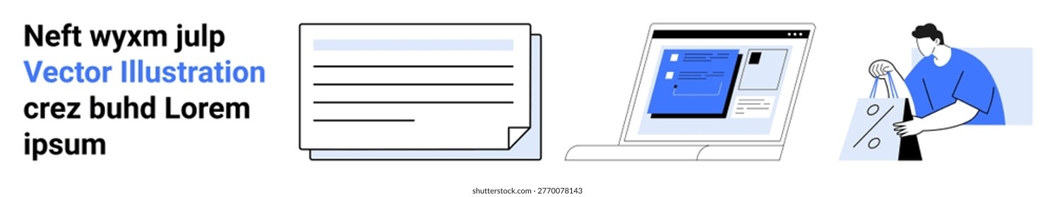 Business workflows, digital document management, teamwork, coding, report creation, communication. a document, digital interface and a worker. Business workflows and document management