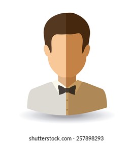 Business and Workforce over white background, vector illustration