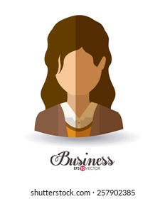 Business and Workforce over white background, vector illustration