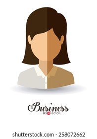 Business and Workforce over white background, vector illustration
