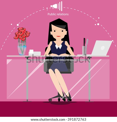 Business working