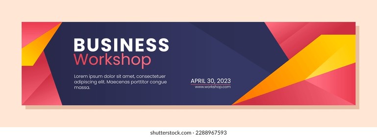 Business workshop banner template design