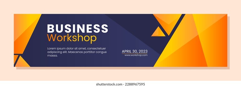 Business workshop banner template design