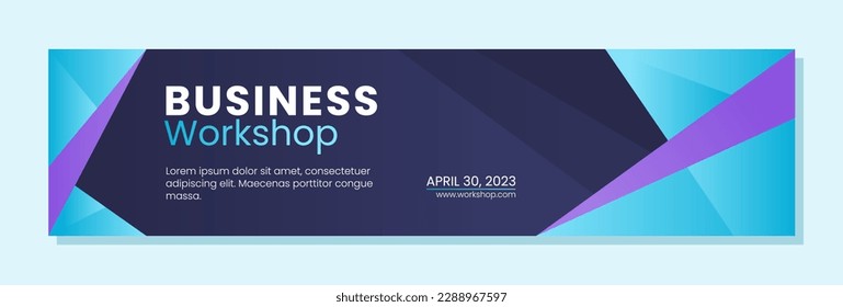 Business workshop banner template design