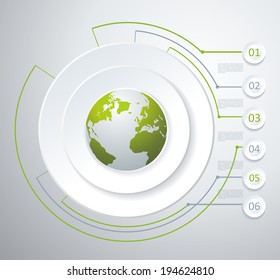 Business world concept modern design template 