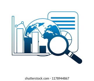 business world document report statistics searching