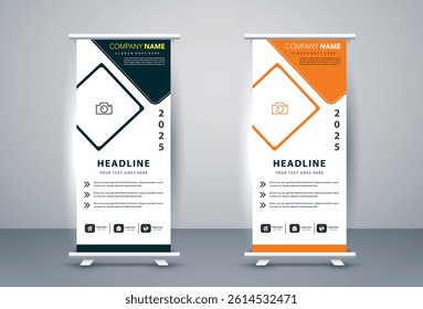 Business X stand template design