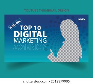business YouTube thumbnail design web banner template