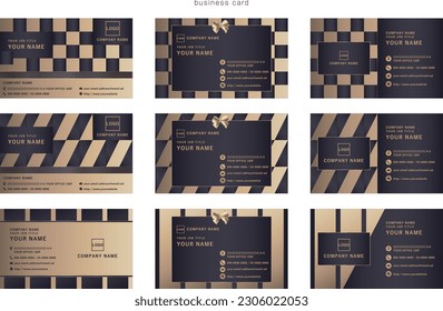 business_card_template07. Edite elementos como títulos e imágenes según el propósito y úselos en combinación.