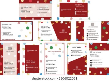 business_card_template10. Edit elements such as titles and images according to the purpose, and use them in combination.