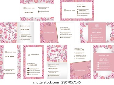 business_card_template25. Edit elements such as titles and images according to the purpose, and use them in combination.