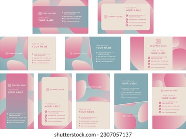 business_card_template28. Edit elements such as titles and images according to the purpose, and use them in combination.