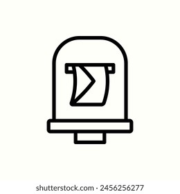 business_postbox icon, isolated icon in light background, perfect for website, blog, logo, graphic design, social media, UI, mobile app