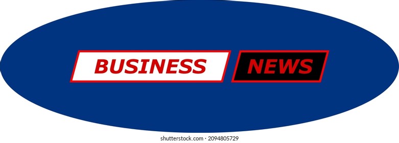businesse newa vector on blue background