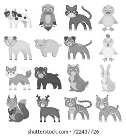 Businesses, ecology, nature, and other web icon in monochrome style.Forest, zoo, farm icons in set collection.