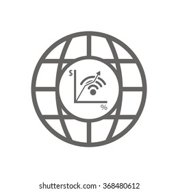 
  business,graph icon, vector illustration. Flat design style.