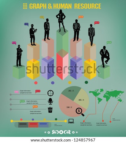 Business,Human resource infographic ,Vector
