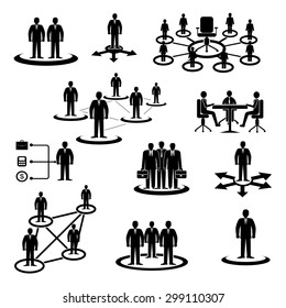 Business,Human resource,icons,Vector. Businessman Workforce Teamwork Company Cooperation 