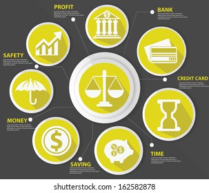 Business,Law and finance concept,Abstract,yellow version,vector