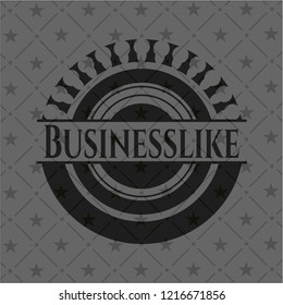 Businesslike black emblem