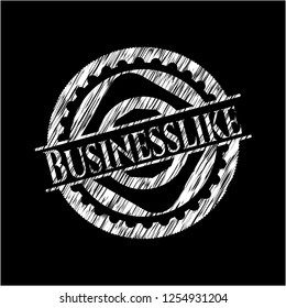 Businesslike chalk emblem