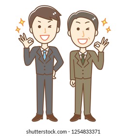 Businessman 【OK sign】