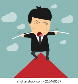 businessman acrobats