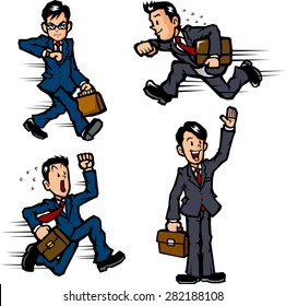 Businessman action