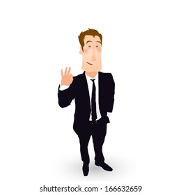 businessman all right concept