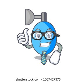 Businessman ambu bag character cartoon