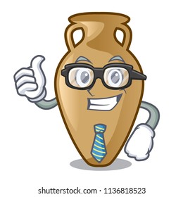 Businessman amphora character cartoon style