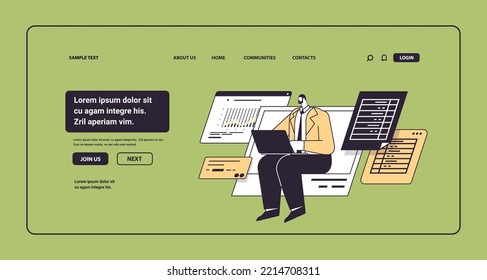 Geschäftsleute analysieren Daten über Laptop-Business-AnalytikerInnen analysieren Arbeitsprozess-Konzept