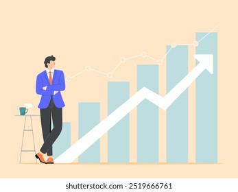 Empresário está analisando marketing para encontrar ideias de planejamento de negócios