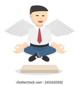 businessman angel relaxation design people