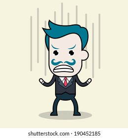 businessman angry