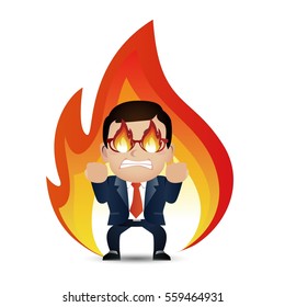Businessman angry