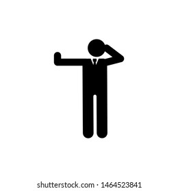 Businessman angry working icon. Element of businessman pictogram icon