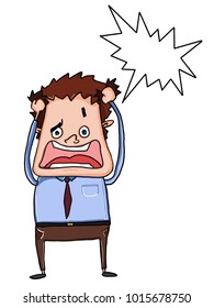 businessman angry worried illustration 